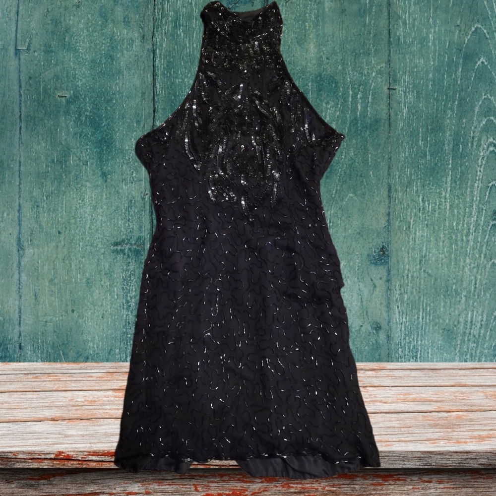 100% Silk Beaded Dress